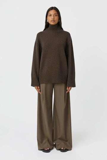 Camilla and Marc Romeo 2.0 Funnel Neck Chocolate Melange