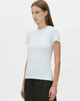 Camilla and Marc Suvero Slim Fit Logo Tee Ice Blue