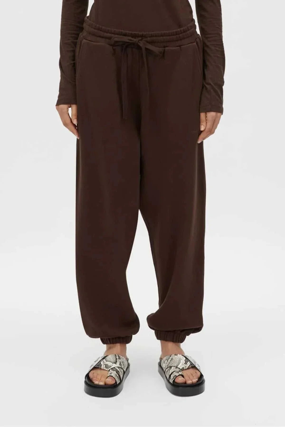 Camilla and Marc Tia Logo Track Pant Bitter Chocolate