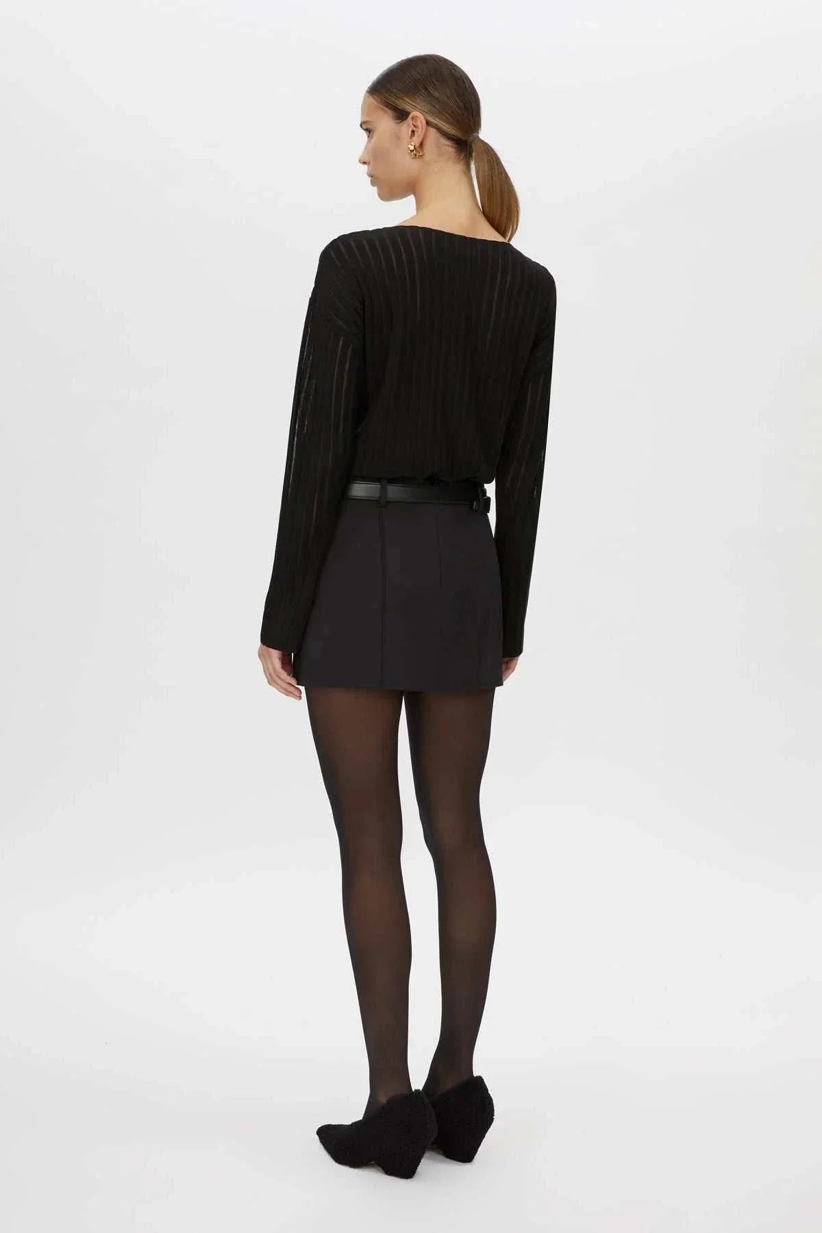 Camilla and Marc Daniella Knit Top Black