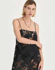 Solaqua Camille Dress Crochet lace Noir