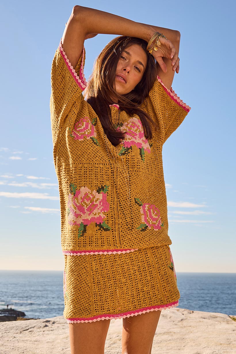 Spell Coastal Granny Top Mustard