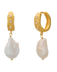Murkani Cosmic Love Medium Earring with Pearl Gold