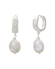 Murkani Cosmic Love Medium Earring with Pearl Silver