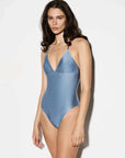 C.Design Cross Maillot Steel Blue Shimmer