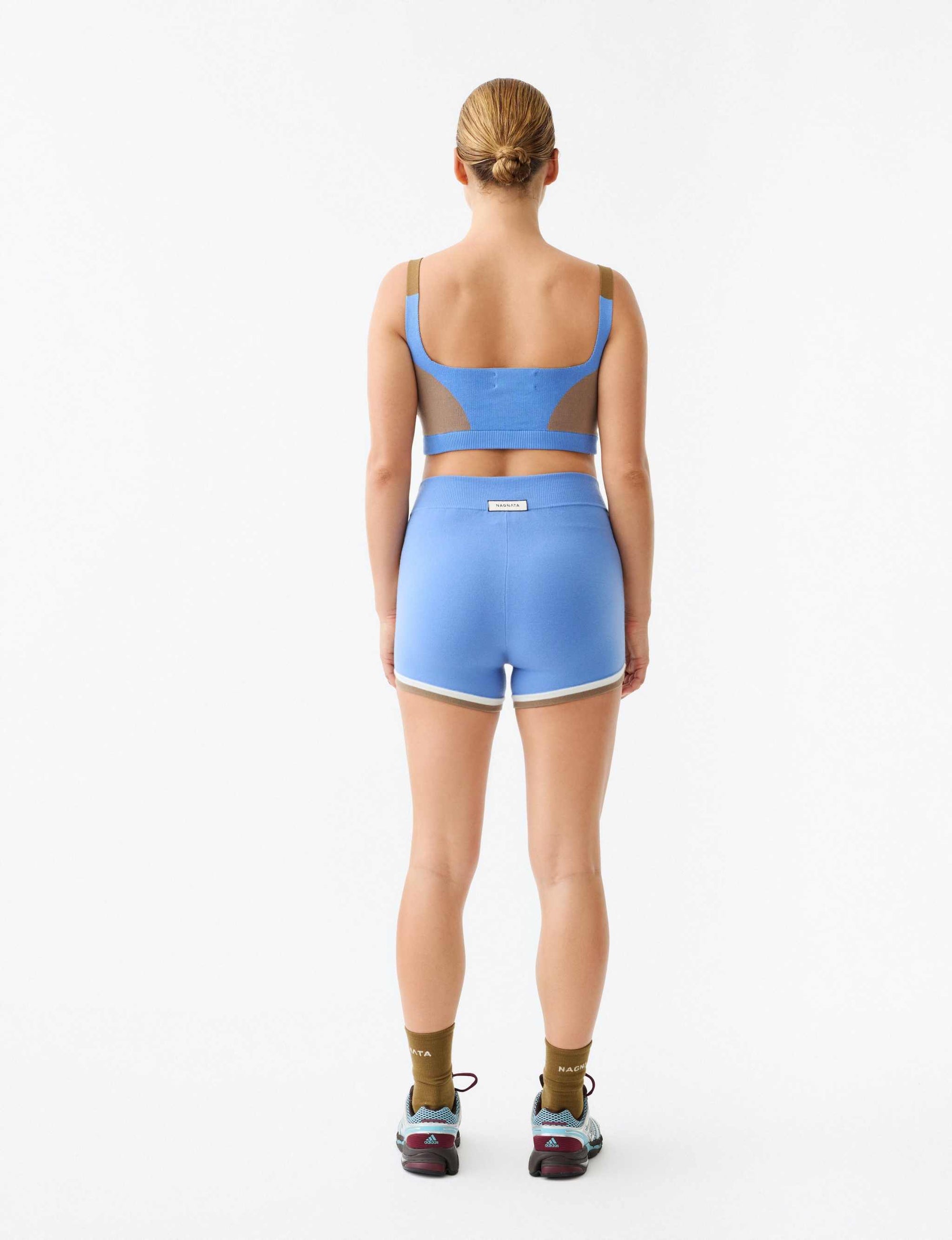 Nagnata Organic Colour Block Bralet Sky