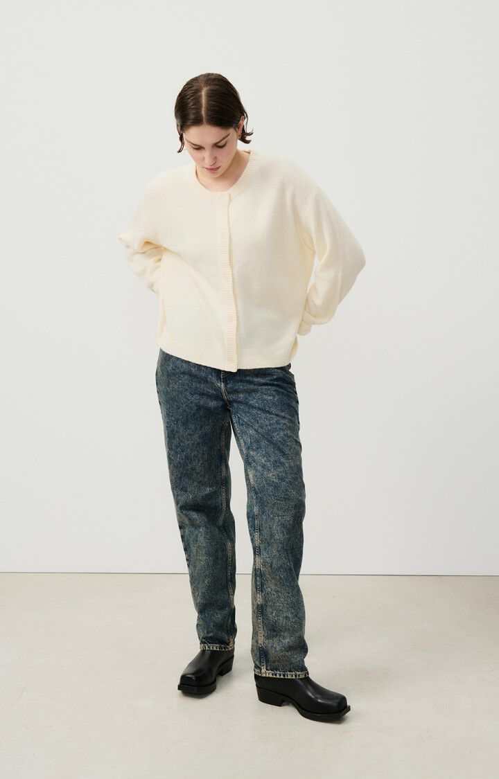 American Vintage Damsville Womens Cardigan Melange Pannacotta
