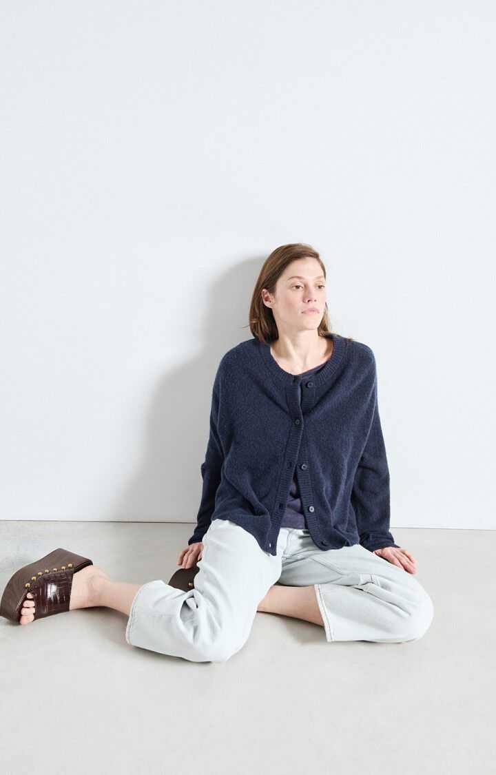 American Vintage Damsville Cardigan Navy Blue