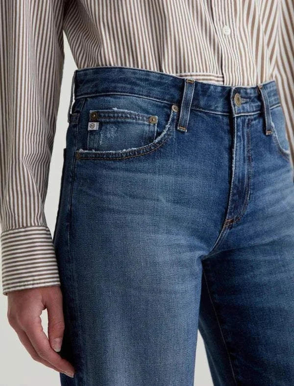 AG Adria Low Rise Wide Leg Denim