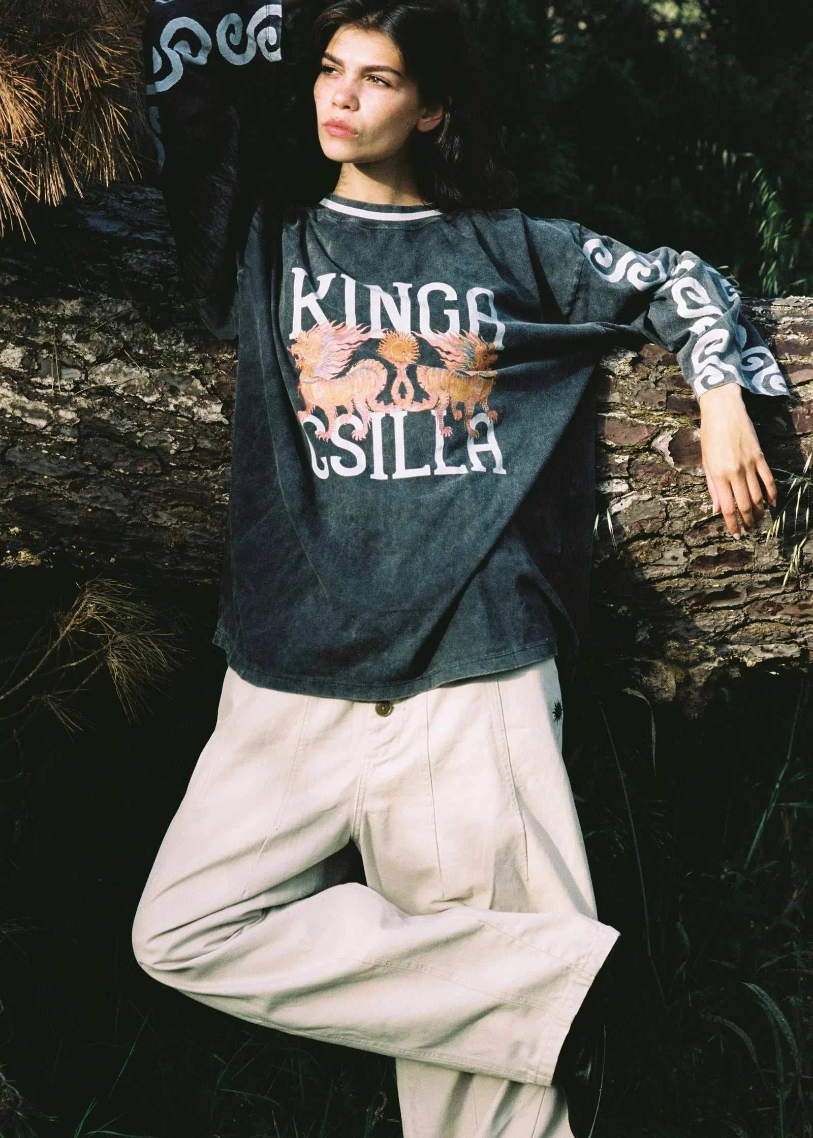Kinga Csilla Deserted Dragon Tommy Tee Black