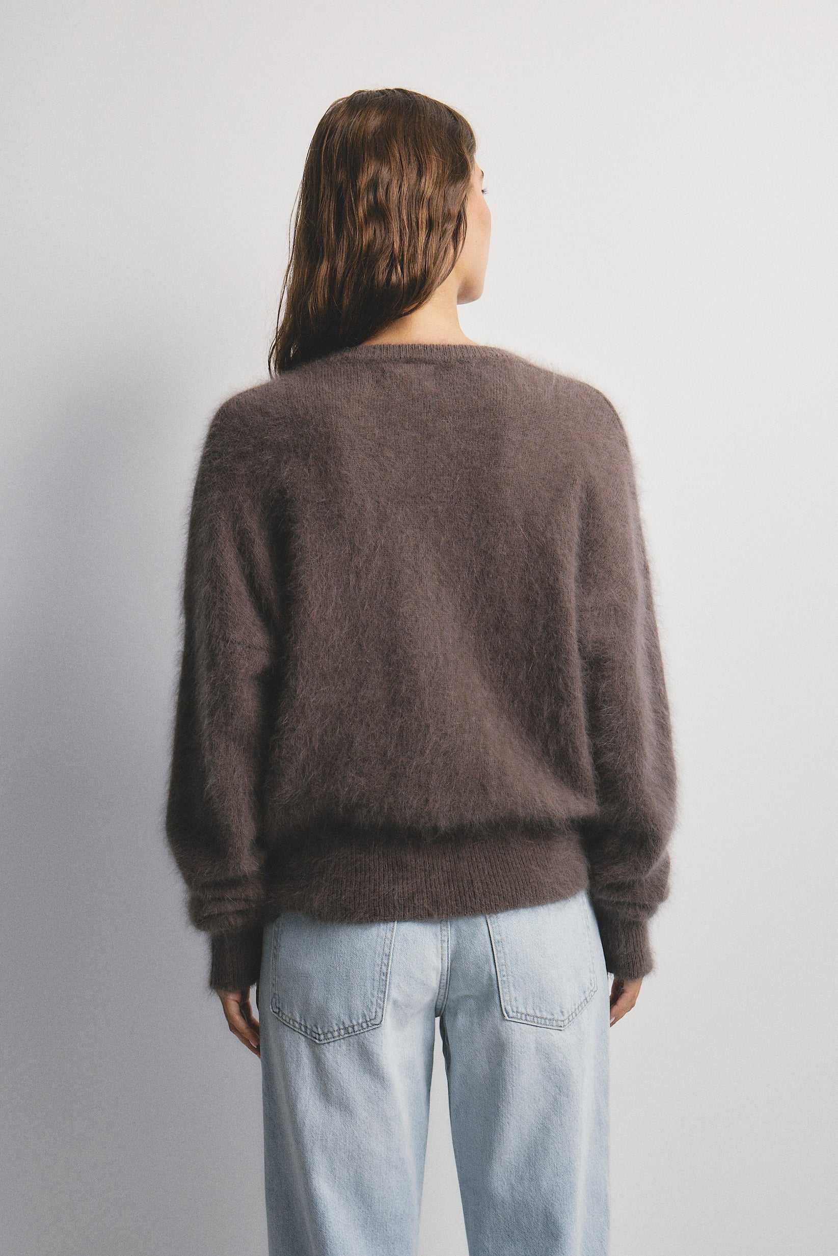 World Of Nomads Frankie Cashmere Crew Neck Cardigan Drift
