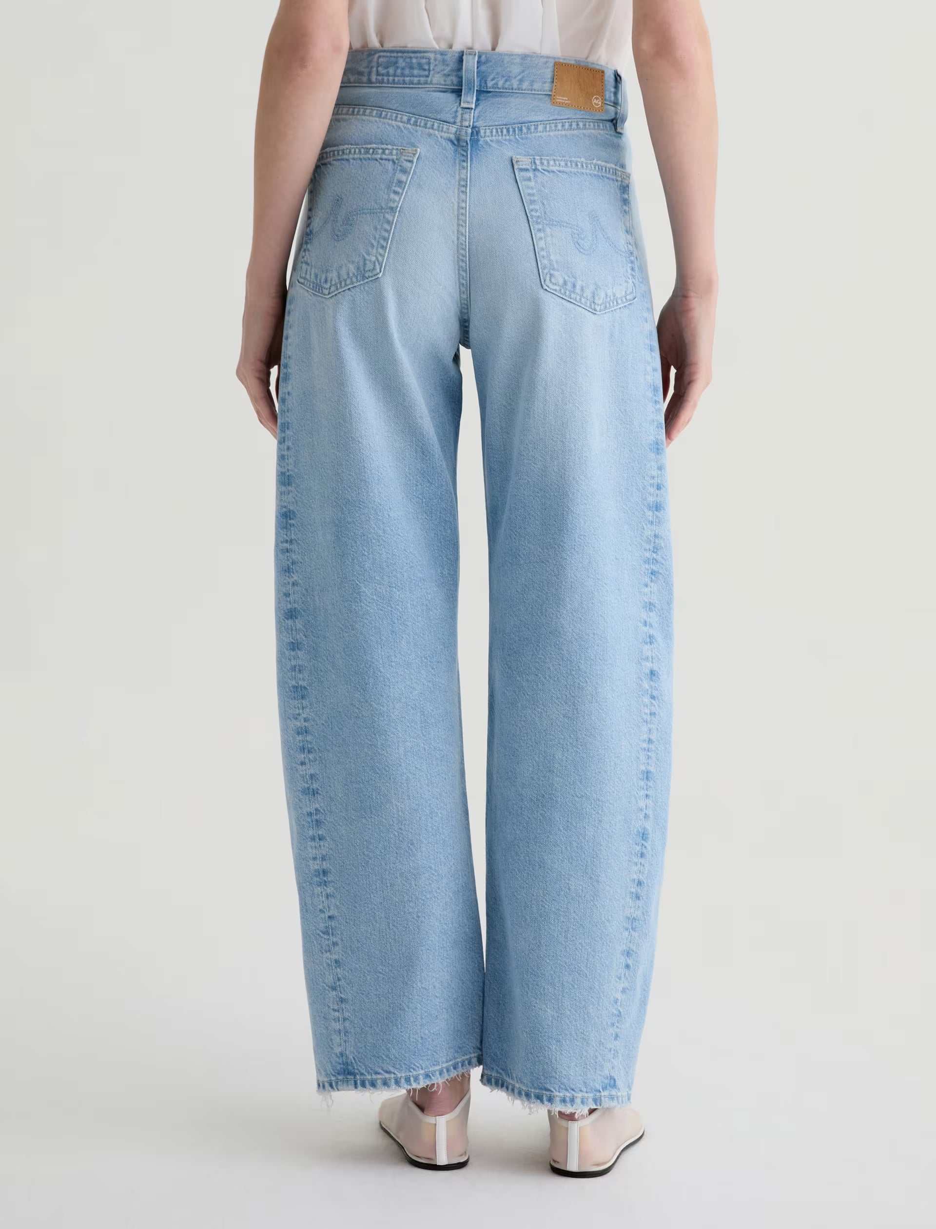 AG Hattie High Rise Barrel Allusion Destructed