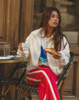Araminta James Sherpa Zip Through Jacket in Coconut