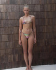 About Rose Jude Triangle Reversible String Top Bronze