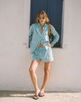 Araminta James AJJA Pocket Shirt Sky Blue