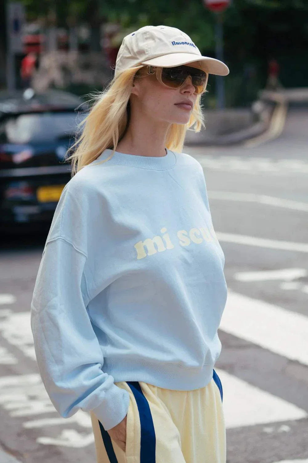 Araminta James Mi Scusi Sweatshirt Washed Glacier