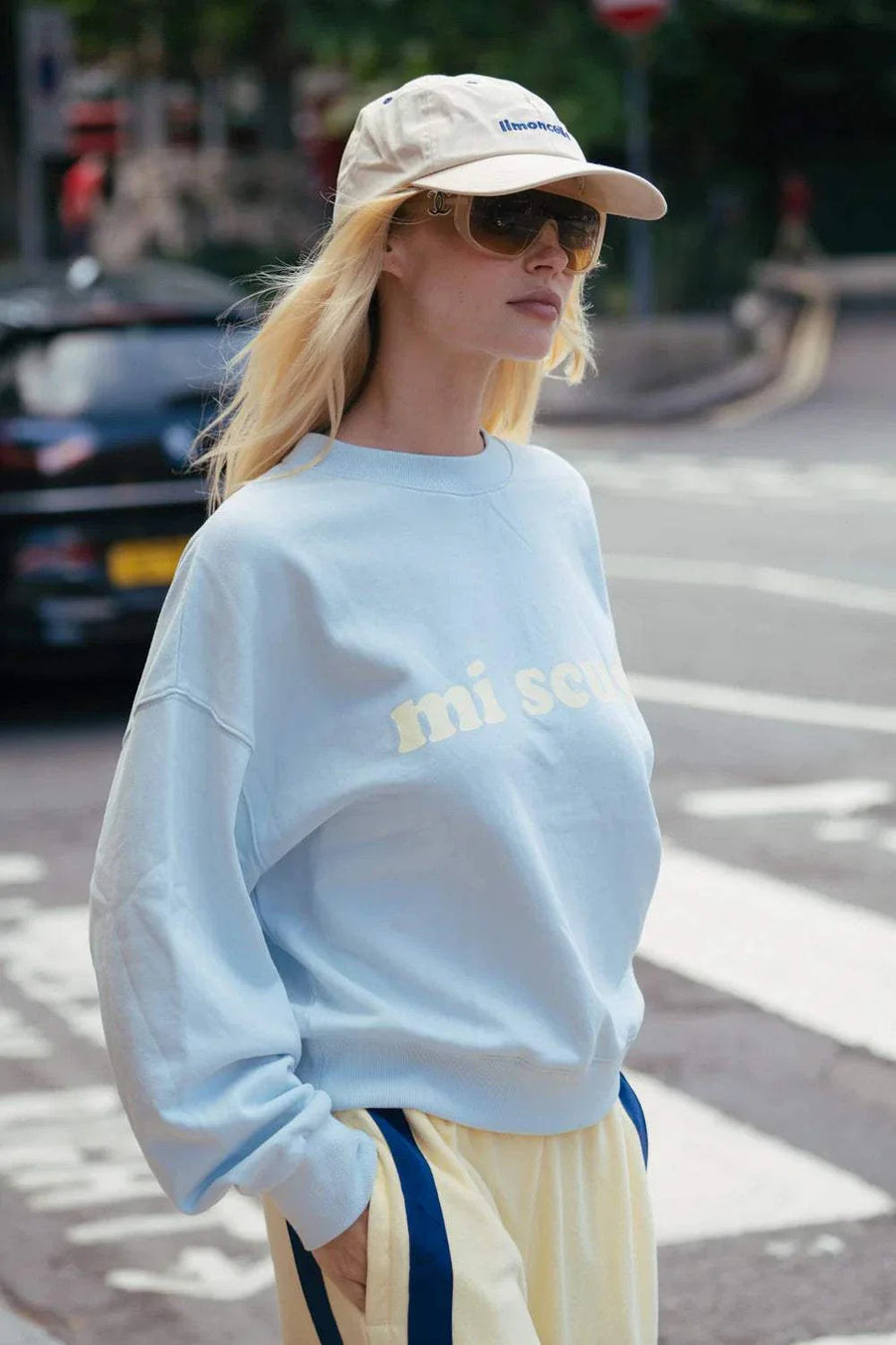 Araminta James Mi Scusi Sweatshirt Washed Glacier