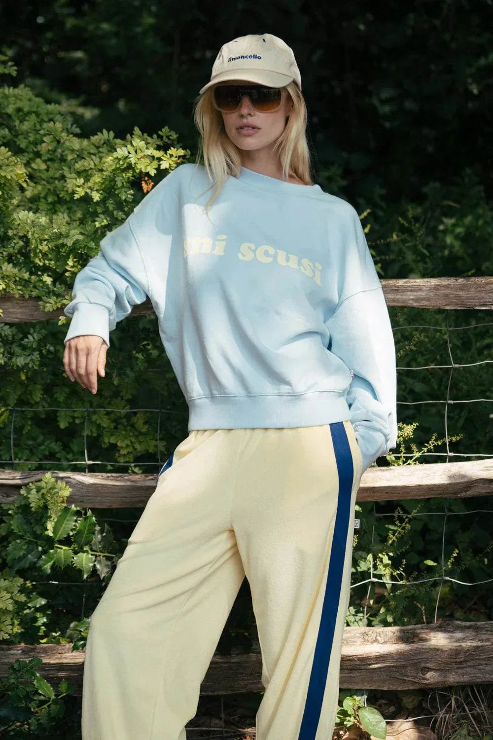 Araminta James Mi Scusi Sweatshirt Washed Glacier