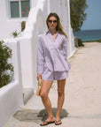 Araminta James Stripe Shirt Lavender