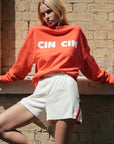 Araminta James Cin Cin Sweatshirt Coral