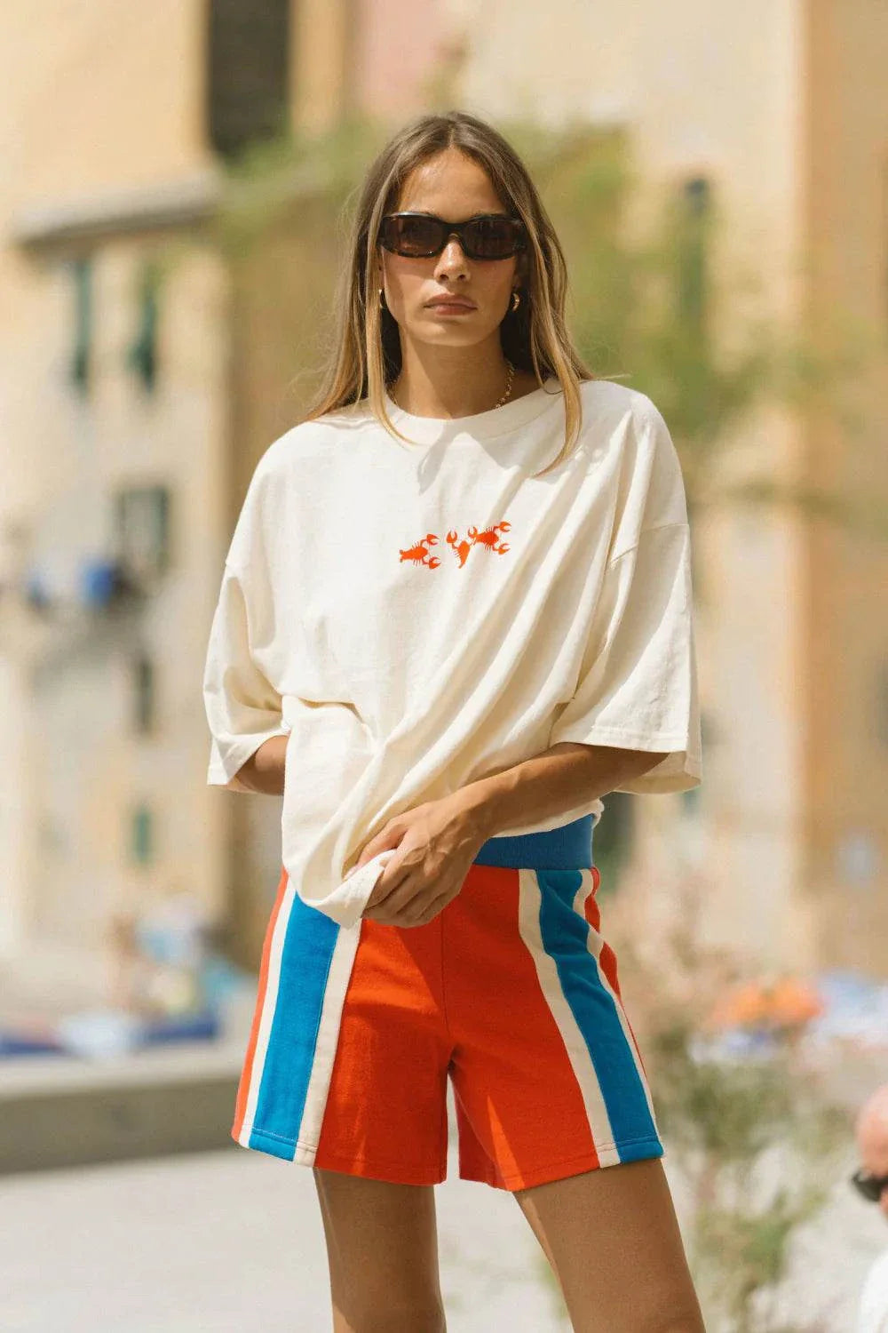 Araminta James Palma Short Lobster Red