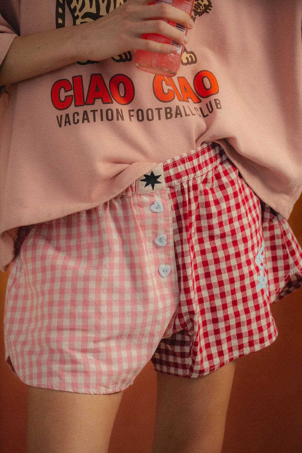 Ciao Ciao Vacation Bloom Check Boxer Short