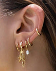 Arms of Eve Cordelia Pearl Earrings Gold