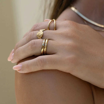 Arms of Eve Lorenzo Gold Stacking Ring