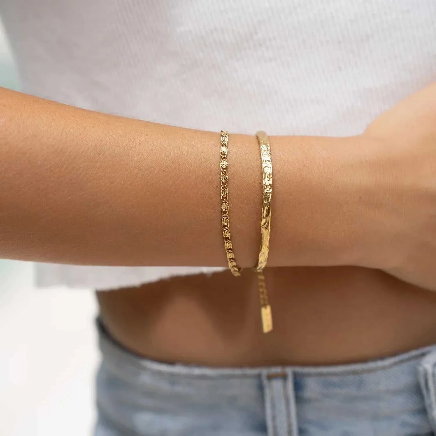 Arms Of Eve Dragon Gold Chain Bracelet