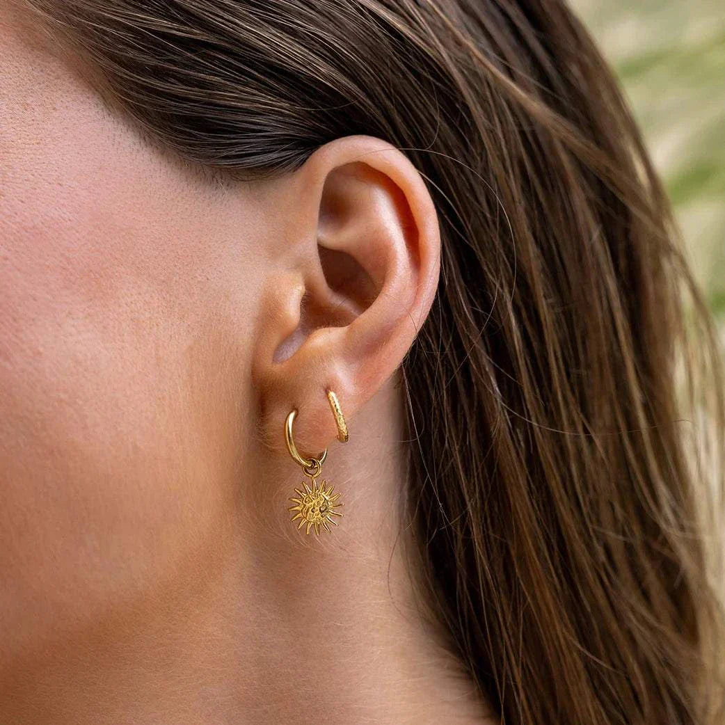 Arms of Eve Magnolia Gold Charm Earrings