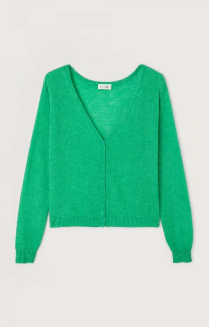American Vintage Womens Cardigan Dumy Green Melange