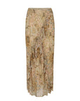 Spell Damask Ruffle Skirt Chai