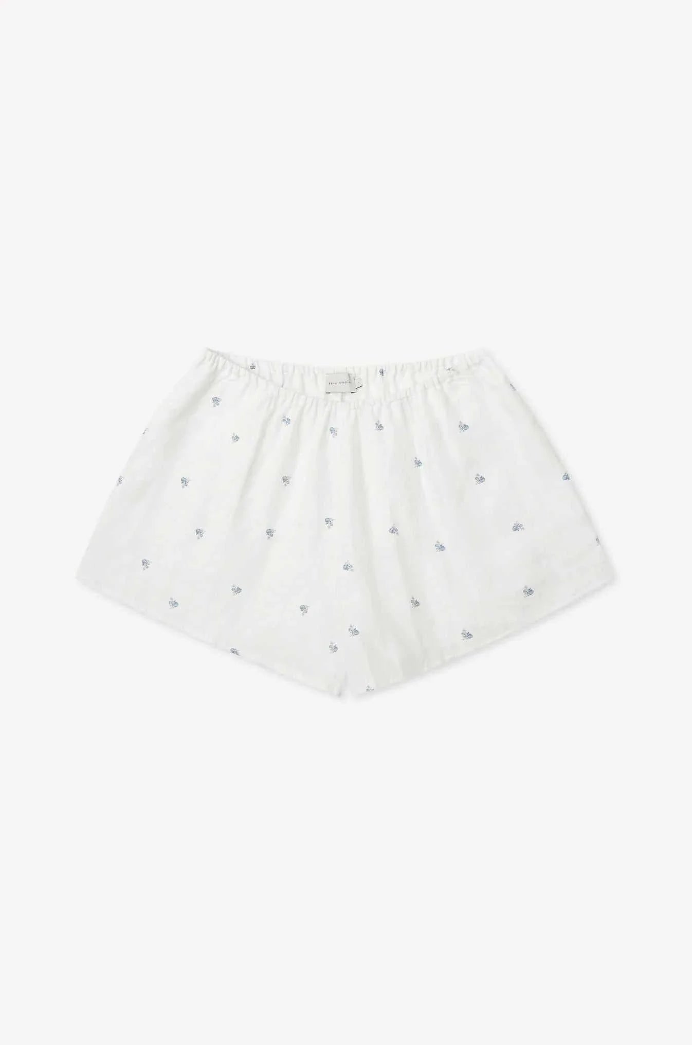 Deiji Studios Relax Short Set Floral Blue