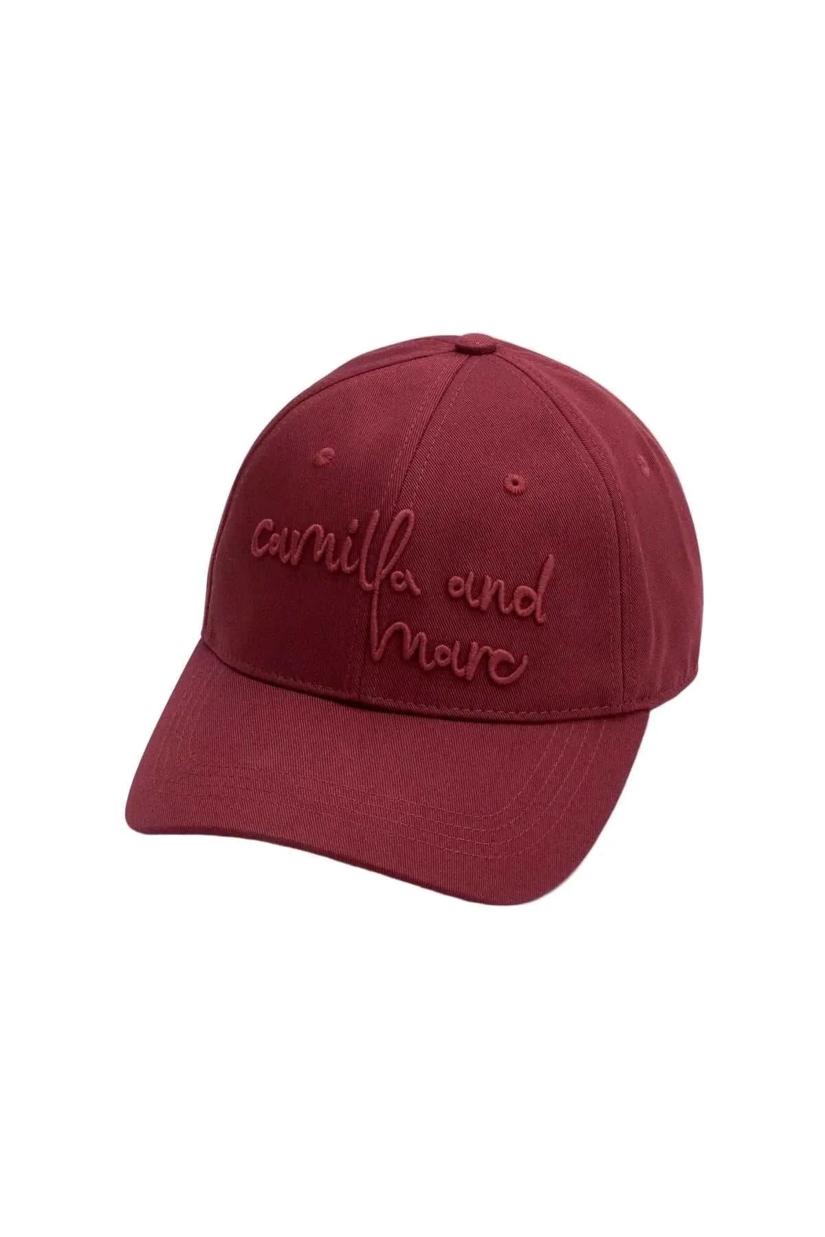 Camilla and Marc Maren Embroidered Cap Burgundy