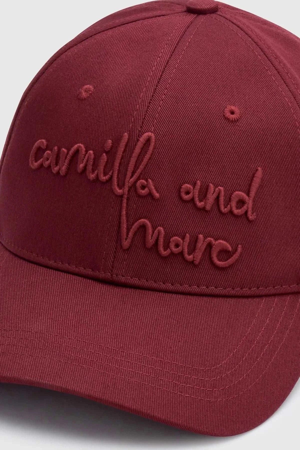 Camilla and Marc Maren Embroidered Cap Burgundy