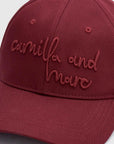Camilla and Marc Maren Embroidered Cap Burgundy