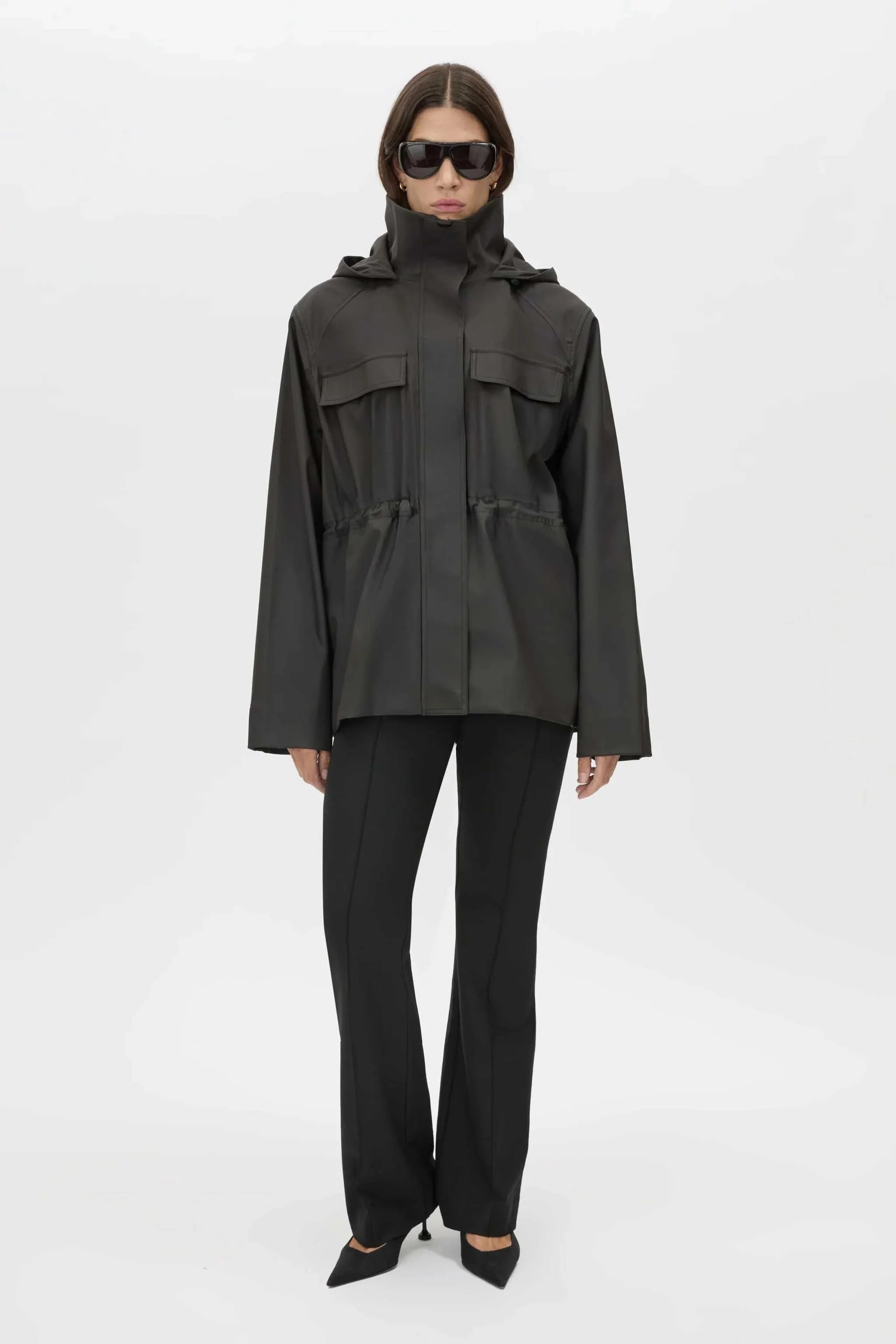Camilla and Marc Astrid Rain Jacket Espresso