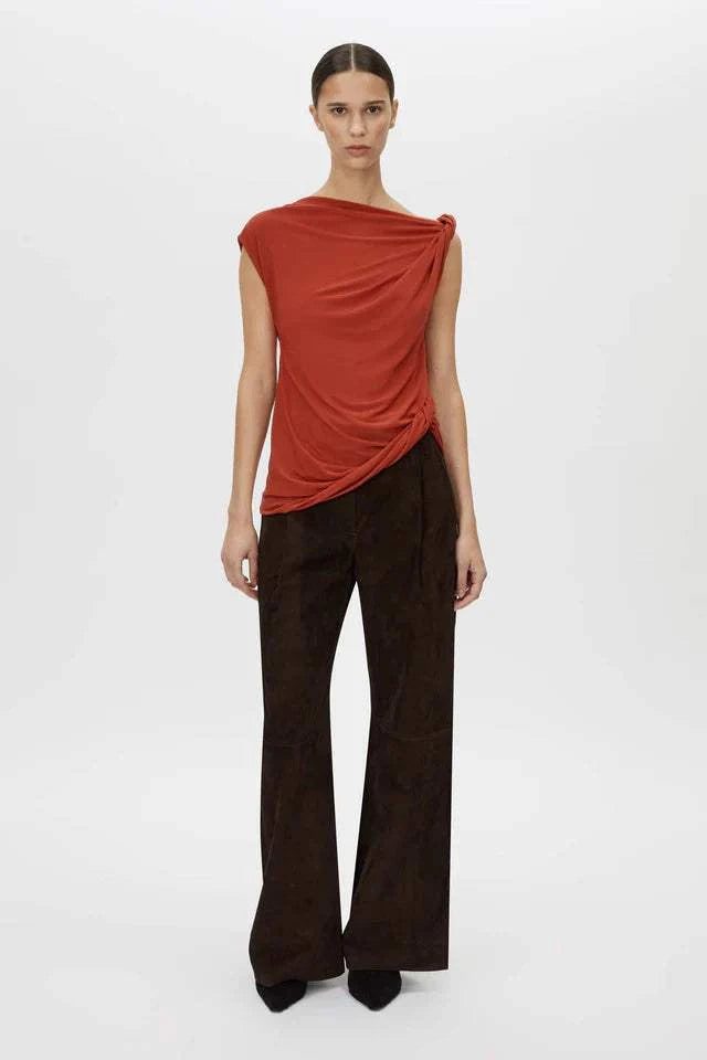 Camilla and Marc Ando Top Terracotta