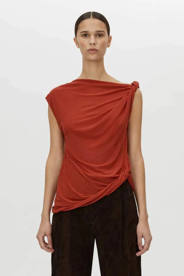Camilla and Marc Ando Top Terracotta