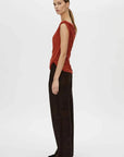 Camilla and Marc Ando Top Terracotta