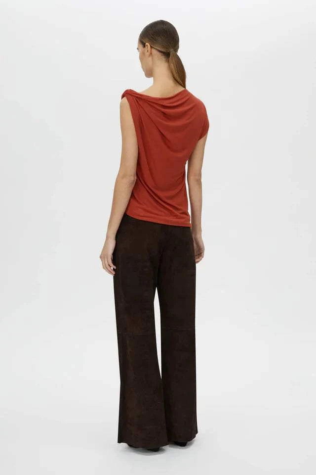 Camilla and Marc Ando Top Terracotta