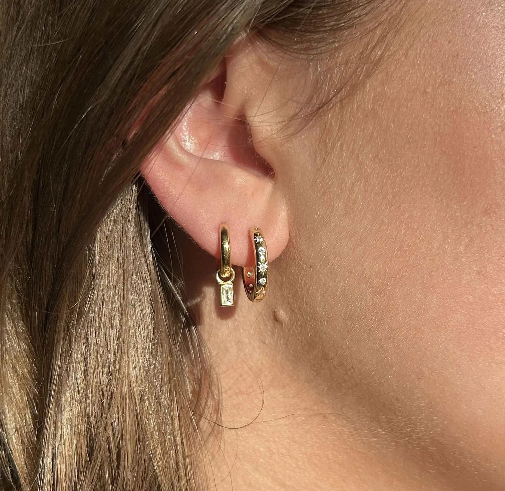 Misuzi Dillion Stella Star Hoops Gold