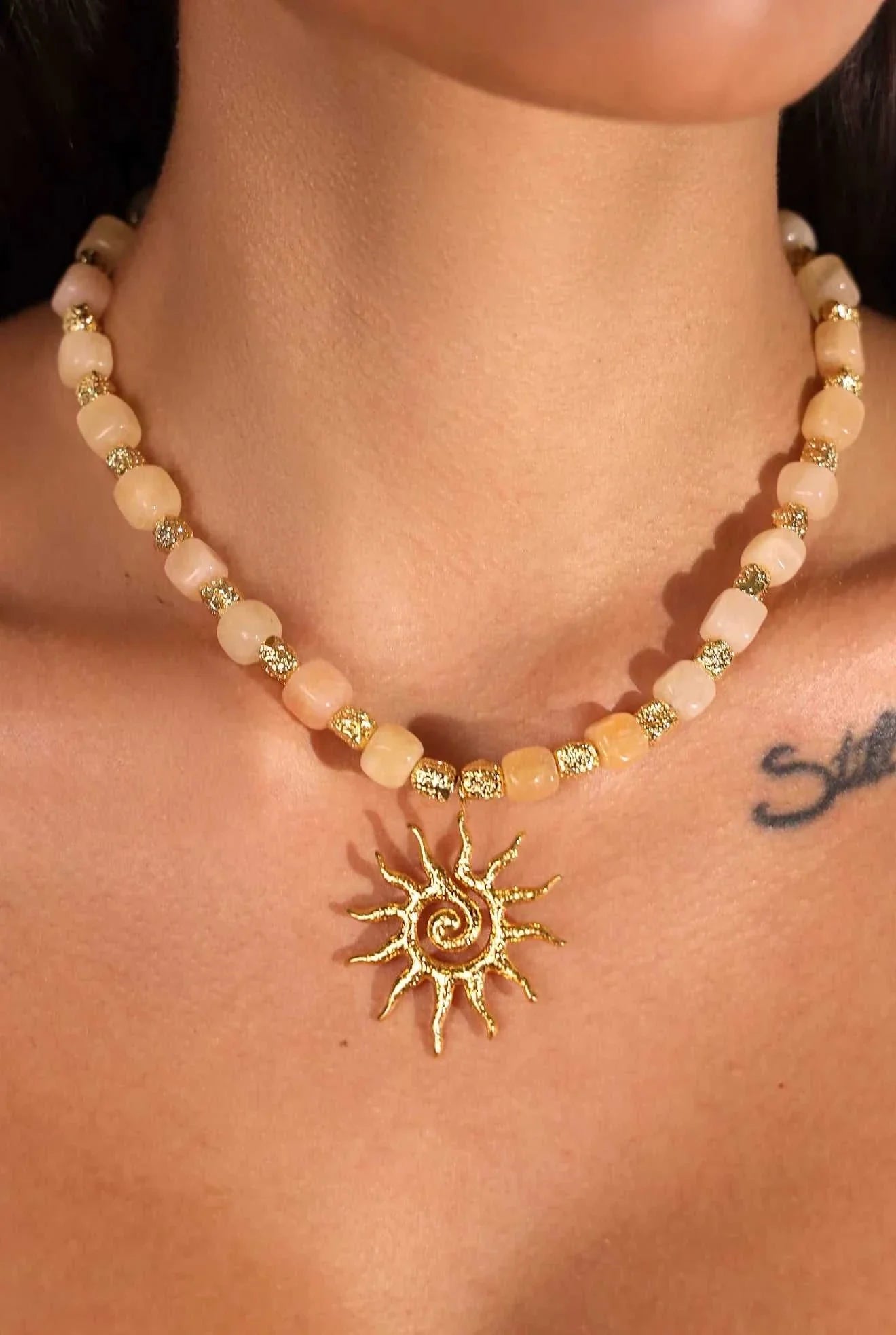 Indigo and Wolfe Aluna Necklace