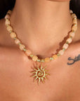 Indigo and Wolfe Aluna Necklace