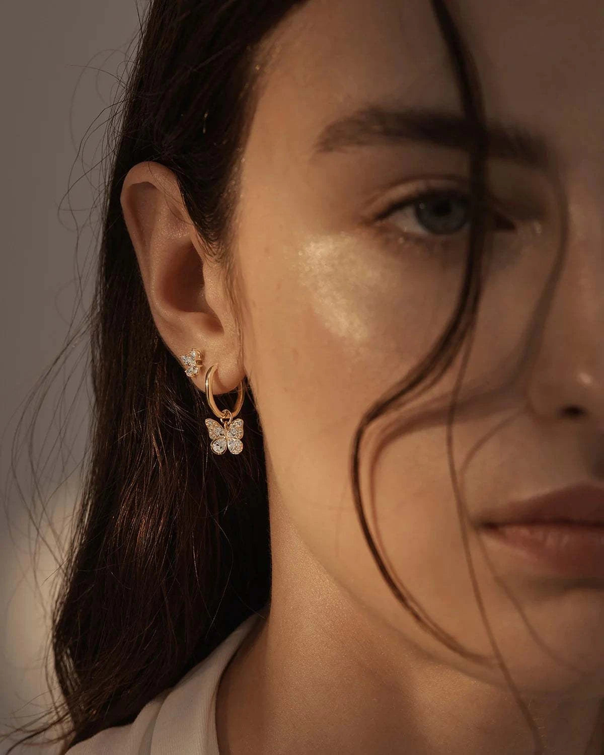 By Charlotte I Believe I Become Hoops 18k Gold Vermeil