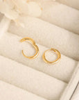 Midsummer Star Delicate Round Huggie 11mm Vermeil Gold