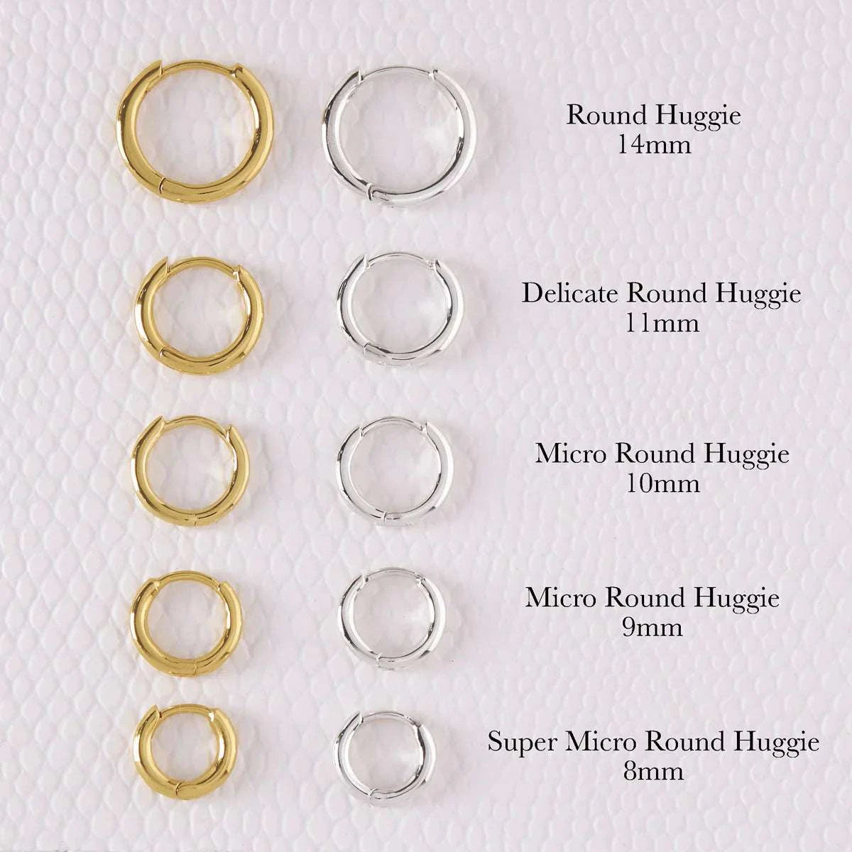 Midsummer Star Super Micro Round Huggies Vermeil Gold