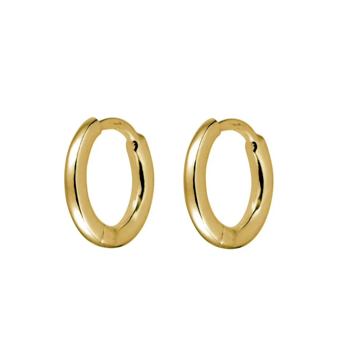 Midsummer Star Micro Round 9mm Huggie Vermeil Gold