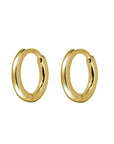 Midsummer Star Delicate Round Huggie 11mm Vermeil Gold