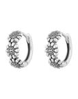 Midsummer Star Sunflower Huggies Silver